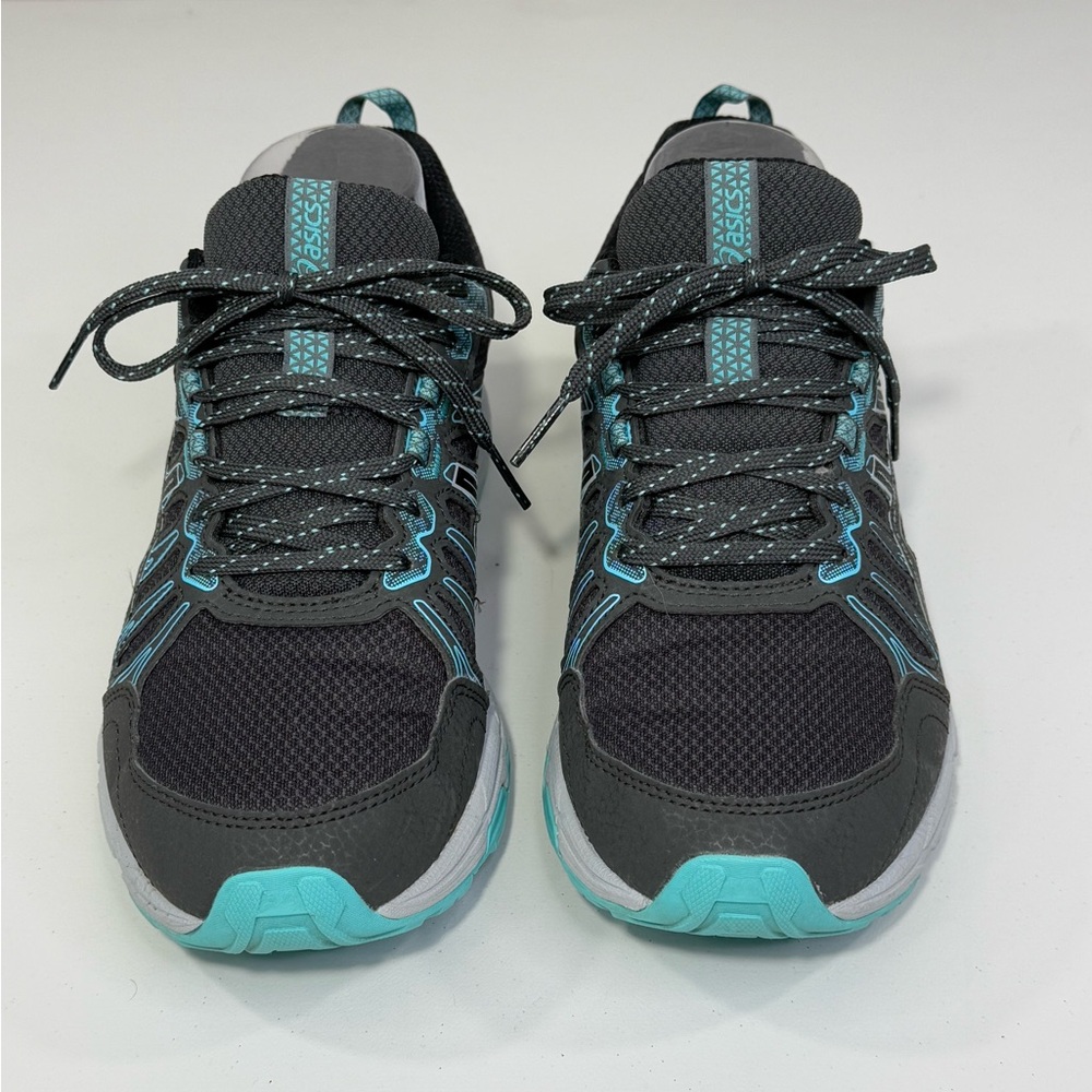 ASICS Women's Gel Venture Running Shoe Black/Gray/Blue-8 - Picture 3 of 7